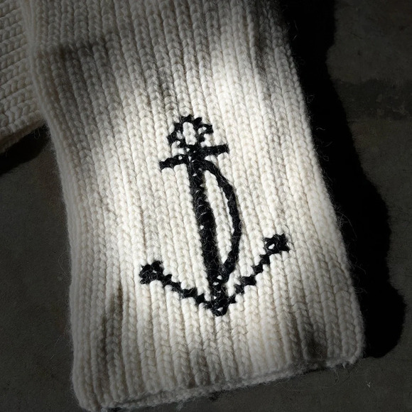 J. Crew NWOT Unisex Wool & Angora Nautical Scarf - Picture 10 of 10